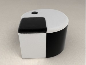 packman plush armchair Modèle 3D