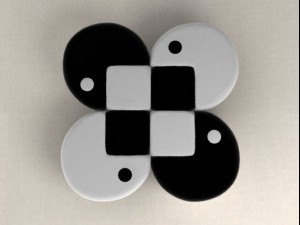 packman plush armchair Modèle 3D