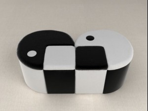 packman plush armchair Modèle 3D
