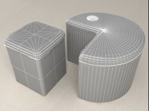 packman plush armchair Modèle 3D