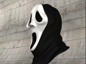 scream mask 3D-Modell