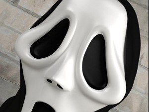 scream mask 3D-Modell