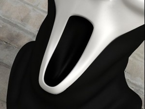 scream mask 3D-Modell