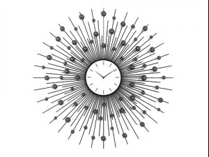 wall clock with stones 3D-Modell