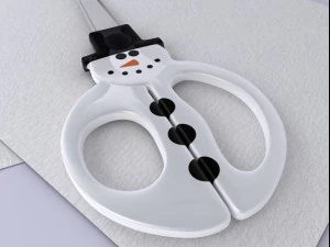 frosty snowman scissors 3D Model