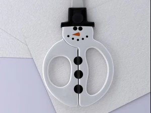 frosty snowman scissors 3D Model