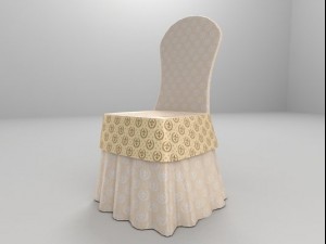 chair for wedding party Model 3D