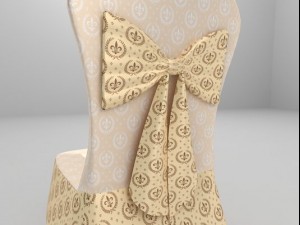 chair for wedding party Model 3D