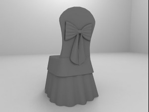 chair for wedding party Model 3D