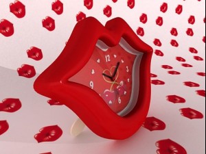 alarm clock in lips shape 3D Модель