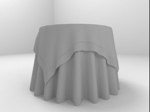 copper shimmer banquet table 3D-Modell