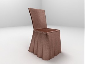 copper shimmer banquet chair 3D-Modell