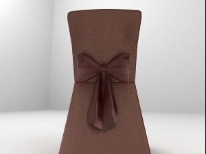 copper shimmer banquet chair 3D Model