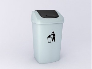 plastic trash bin 3D-Modell