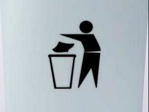 plastic trash bin 3D Model