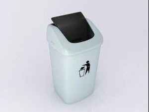 plastic trash bin 3D Model