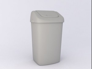 plastic trash bin 3D मॉडल