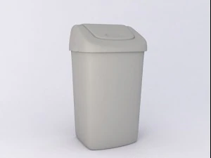 plastic trash bin 3D Model