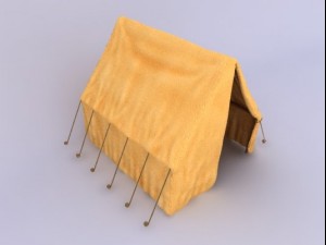 officer tent 3D 模型