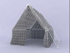 officer tent 3D 模型