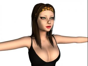 性感的女孩 3D 模型