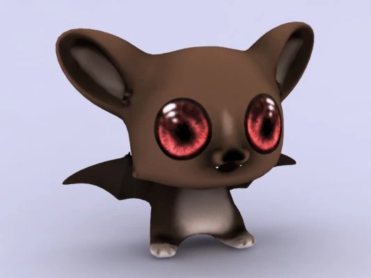 cartoon bat 3D Model .c4d .max .obj .3ds .fbx .stl .blend