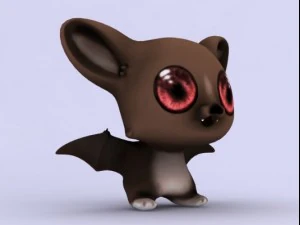 cartoon bat 3D Model