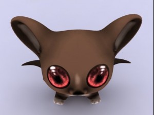 cartoon bat Modelo 3D