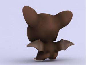 cartoon bat Modelo 3D