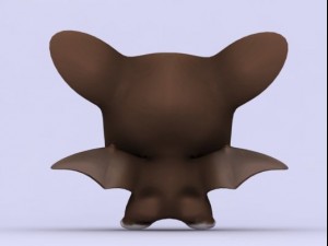 cartoon bat Modelo 3D