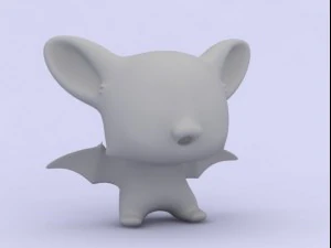cartoon bat 3D Model