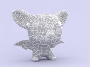 cartoon bat Modelo 3D