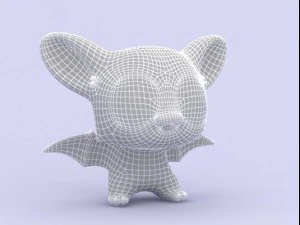 cartoon bat 3D Model