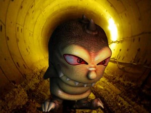 інопланетний черв'як-демон 3D Модель