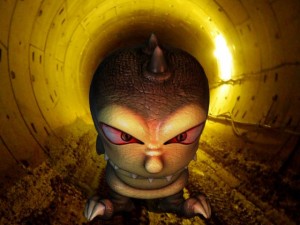 alien demon worm 3Dモデル