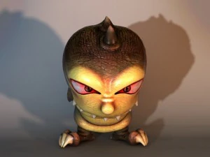 alien demon worm 3D Model