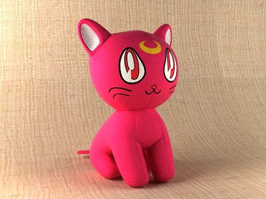luna cat toy Modelo 3D .c4d .max .obj .3ds .fbx .stl .blend 