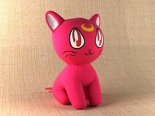 luna cat toy 3D Model .c4d .max .obj .3ds .fbx .stl .blend 