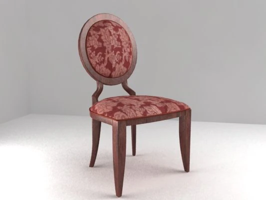 antique chair armless 3D Model .c4d .max .obj .3ds .fbx .stl .blend