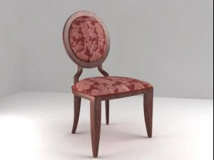 古董椅子无扶手 3D 模型