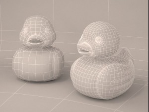 the rubber duck bathtub toy 3D 模型