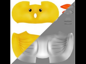the rubber duck bathtub toy 3D 模型