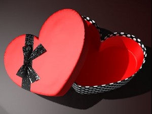 gift heart shaped box Modelo 3D