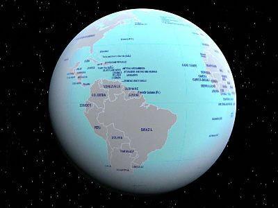 political earth 3D Model .c4d .max .obj .3ds .fbx .stl .blend 