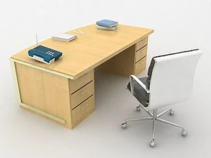 vista desk 3D Model
