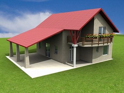 villa texas 3Dモデル .c4d .max .obj .3ds .fbx .stl .blend 