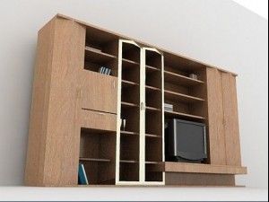 brown library 3D Model