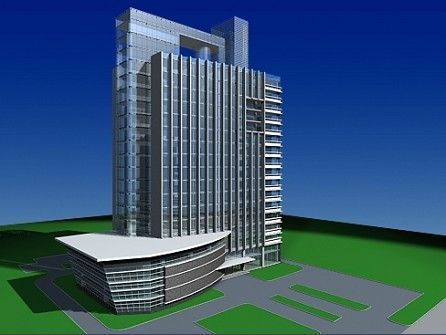 hotel president 3D Model .c4d .max .obj .3ds .fbx .stl .blend 