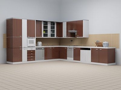 kitchen wenge Modelo 3D .c4d .max .obj .3ds .fbx .stl .blend