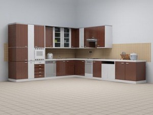 kitchen wenge 3D Model